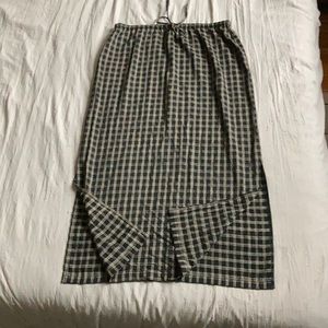 Plaid Villager Maxi Skirt